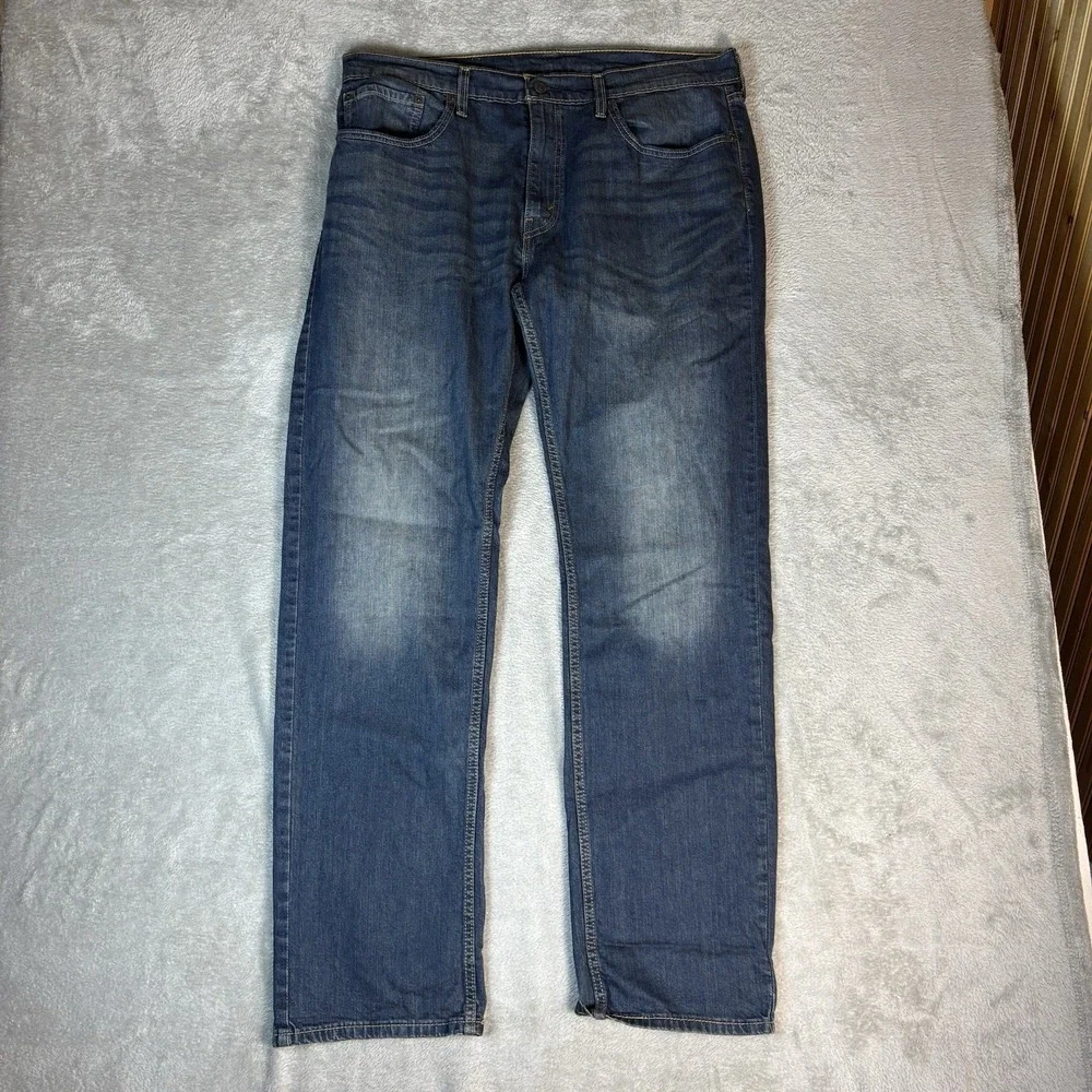 Levi's 559 Jeans Mens 36x34 (Fits 38x34) Relaxed Straight Med Wash‎ Blue Denim